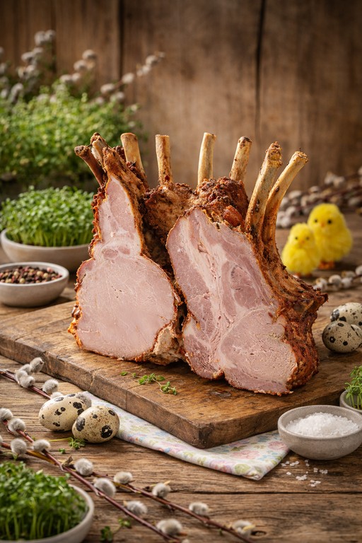 Korona – pieczony schab z żeber 2.5-3kg (Królewski Przysmak Świąt) - obrazek 2